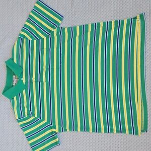 Sun River Striped Polo Size LARGE